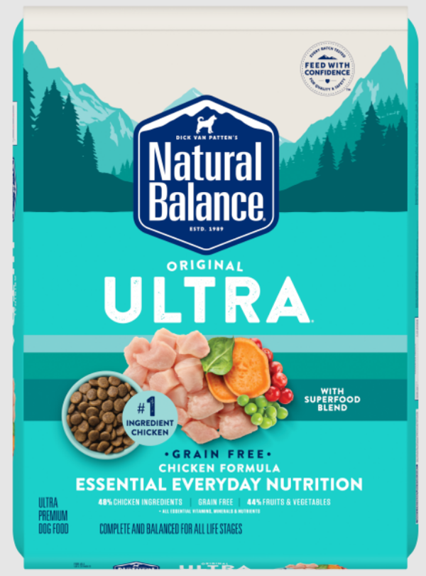 נאטורל באלנס מזון יבש לכלב אולטרה עוף Natural balance Original Ultra
